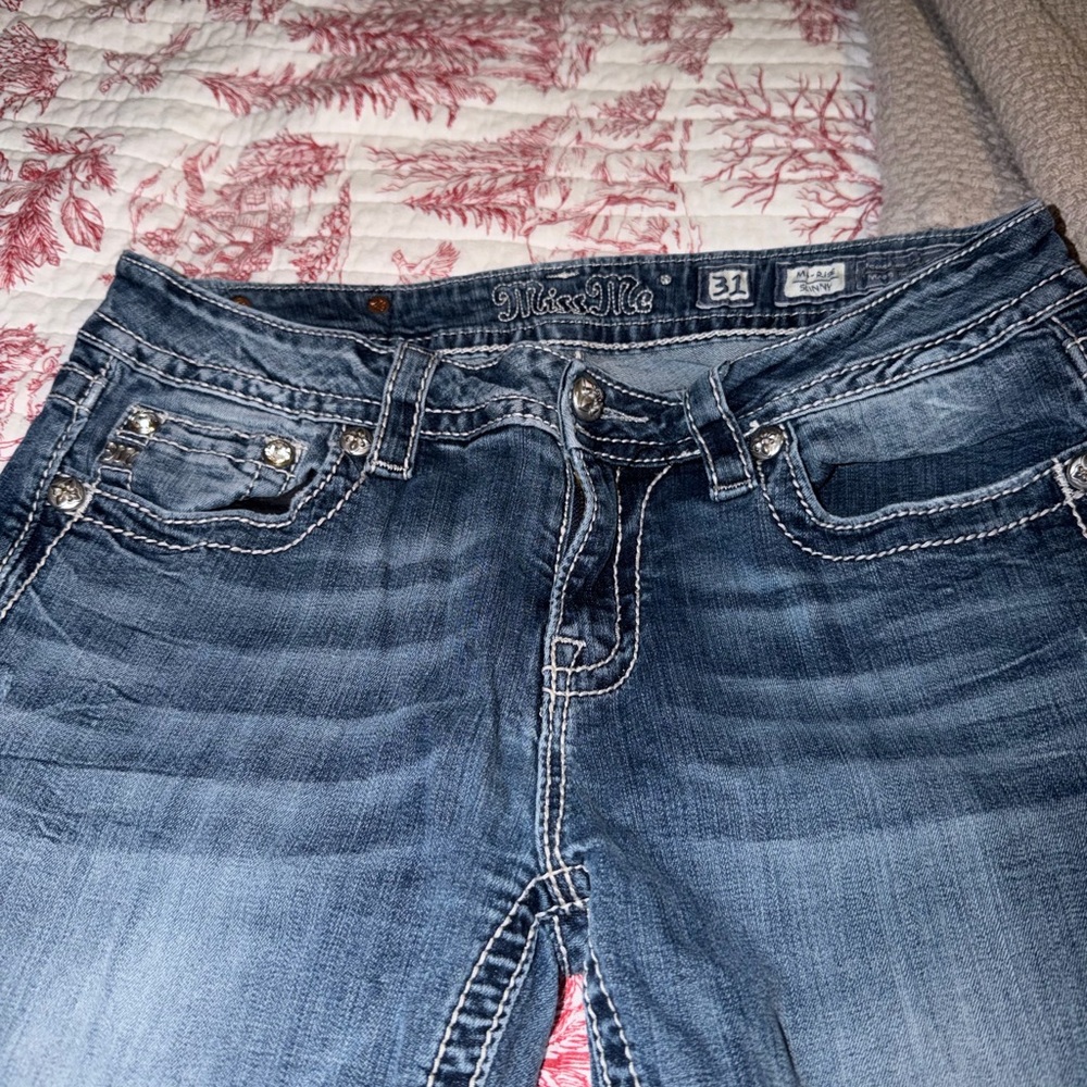 Miss Me Mid Rise Embellished Skinny Jeans - Picture 5 of 8